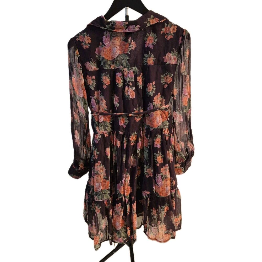 Sundance PS Altenburg Dress 100% Cupro Ruffled Fairy Grunge Floral Cottage Core - Picture 2 of 9